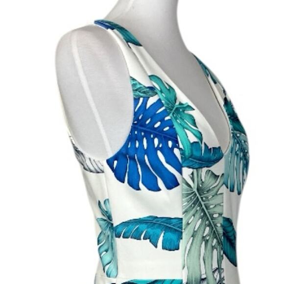 Talulah New Dress Sheath V-neck All of the Stars Jungle Leaf Women’s Size Large - Picture 6 of 11